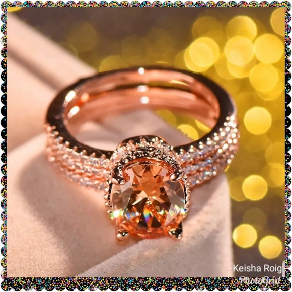 💥1 LEFT💥❤18K Rose Gold Filled
Set❤ SIZE 8 - Picture 2 of 4